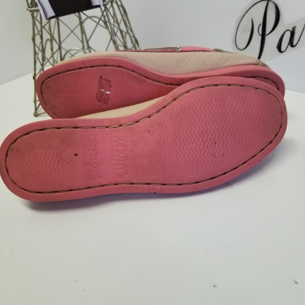 Sperry two-tone Pink docksiders size 6 1/2 M - Picture 7 of 8